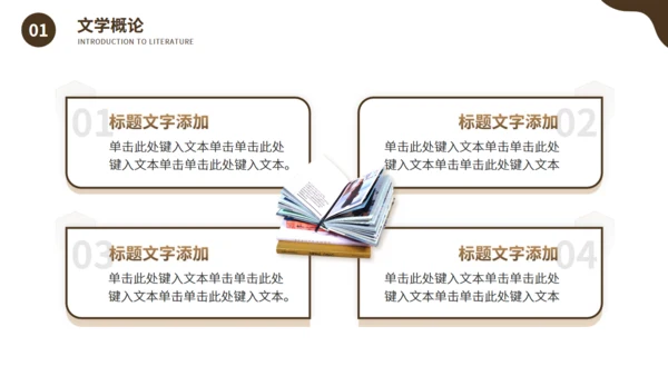 文学气质大学文学专业课程通用PPT课件模板