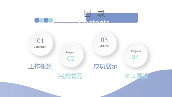 蓝色简约大方医院院长年年终总结汇报动态PPT