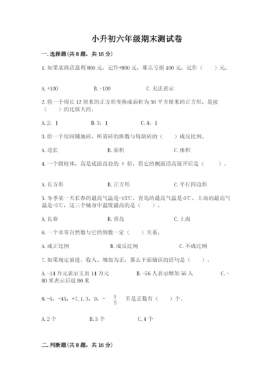 小升初六年级期末测试卷（名师系列）.docx