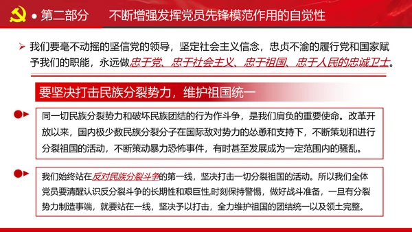 发挥党员先锋模范作用专题党课组支部PPT