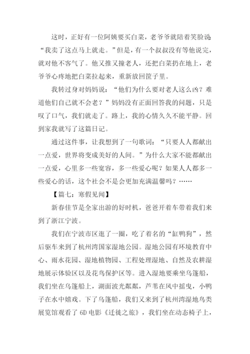 寒假见闻作文500字.docx