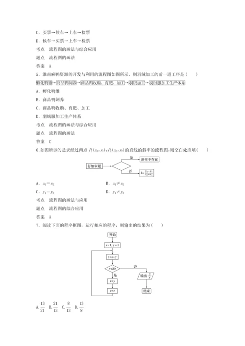 2018高中数学框图41流程图同步学案新人教B版.docx