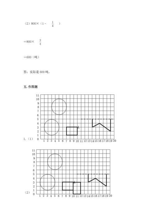 人教版六年级上册数学期末测试卷（网校专用）word版.docx