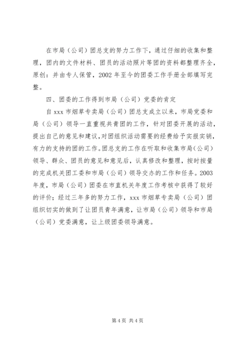 公司申报五四红旗团组织材料.docx