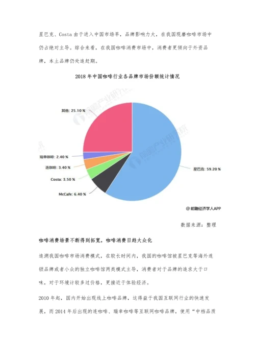 中国咖啡行业市场分析新零售模式拓展消费场景-高端消费频次有待提升.docx