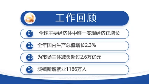 蓝色简约大方党建党支部述职报告动态PPT模板