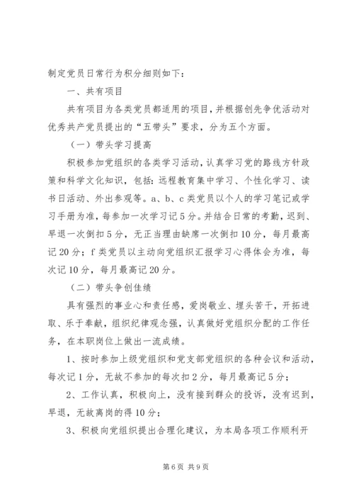 街道关于推行党员积分制管理方案 (3).docx