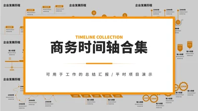 企业发展大事件工作规划运营计划时间轴PPT模板