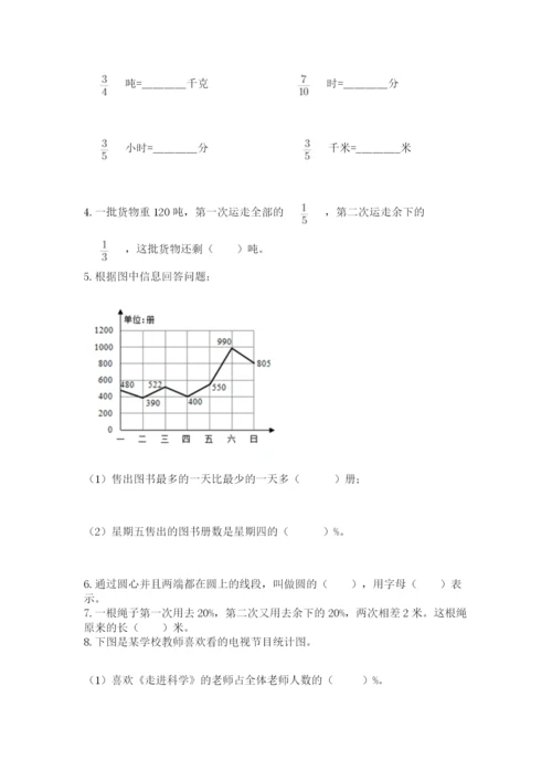 小学六年级数学上册期末考试卷附答案【巩固】.docx