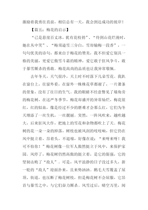 梅花的启示作文.docx