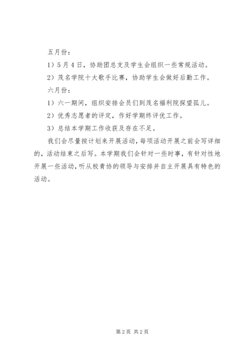 成教青年志愿者协会工作计划范文.docx