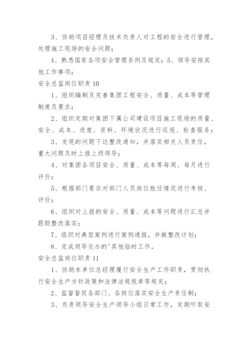 安全总监岗位职责.docx