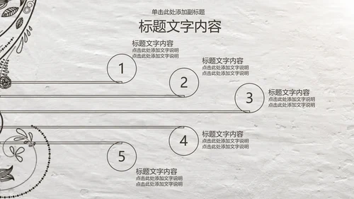 开场视频片头绽放的花藤ppt动态模板