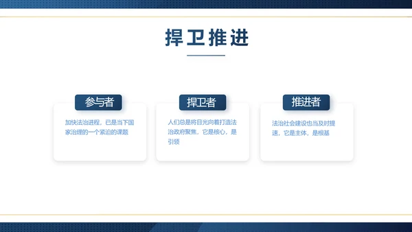 蓝色大气法律律师工作总结汇报PPT
