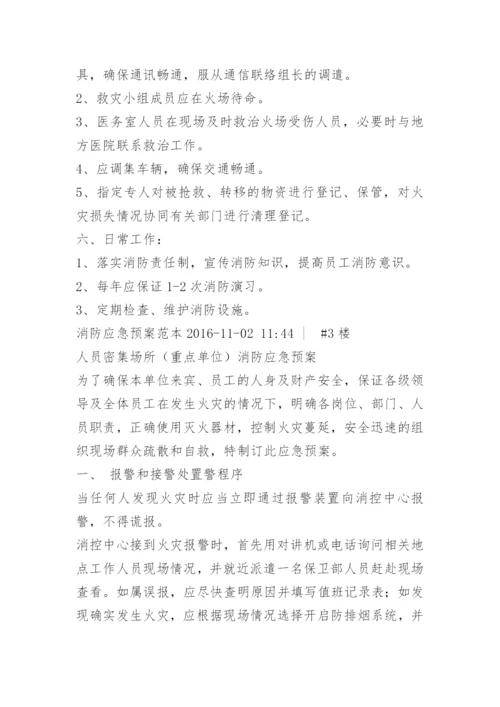 企业消防应急预案样本.docx