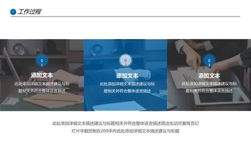 欧美大气蓝色企业宣传公司简介PPT模板