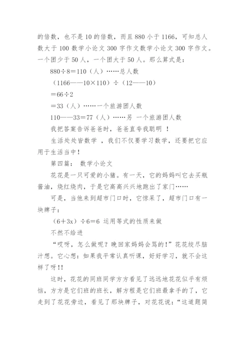 数学的小论文编辑精选.docx