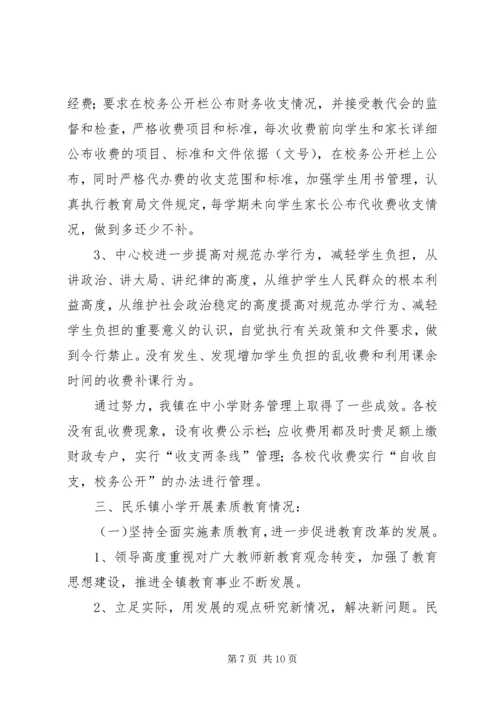 民乐镇中心小学开展＂保持共产党员先进性＂督.docx