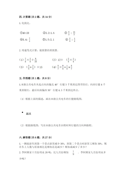 小学数学六年级上册期末模拟卷附答案（综合题）.docx