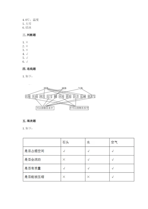 教科版三年级上册科学期末测试卷及参考答案【考试直接用】.docx