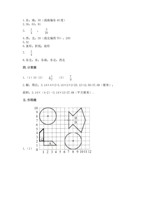 人教版数学六年级上册期末测试卷（全优）word版.docx