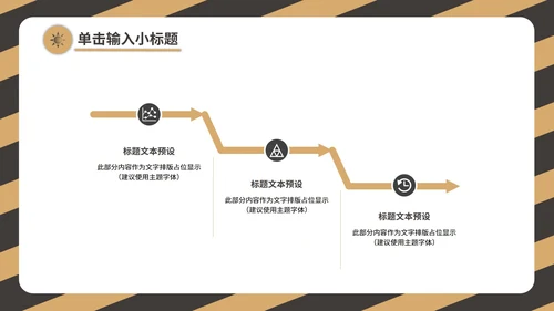 黄色工作总结PPT模板