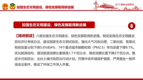 党政大气关注民生聚焦两会党课培训PPT