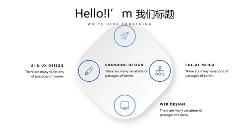 蓝色公司产品介绍宣传通用PPT动态模板