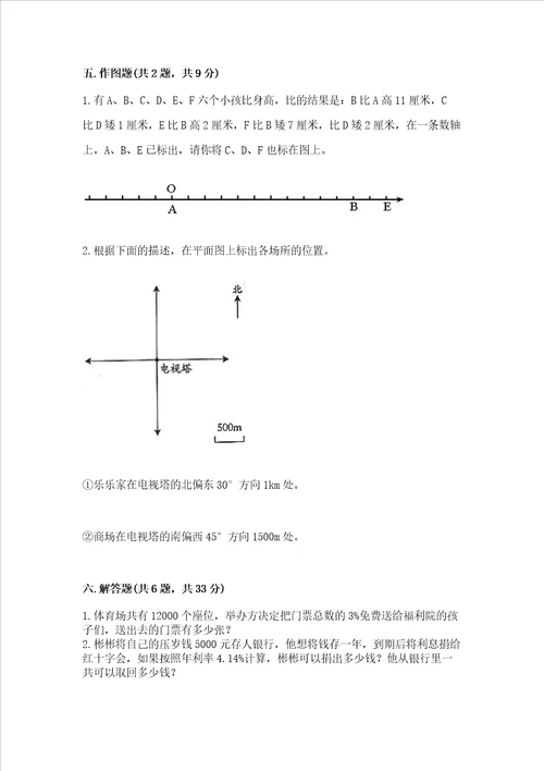 沪教版数学六年级下学期期末综合素养提升卷及完整答案名师系列