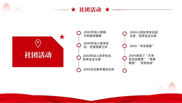 红色简约党在我心中入党推优入党积极分子推优PPT建党节