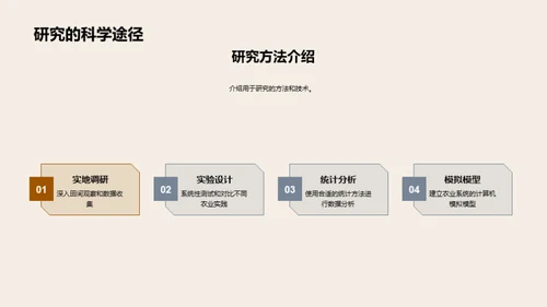 农业科学的探索与实践