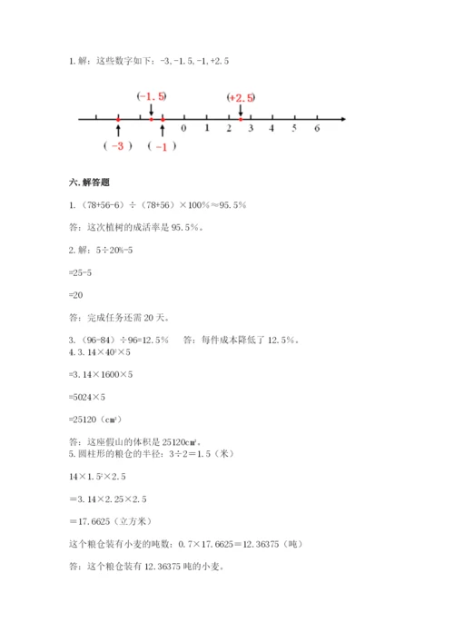 海口市小升初数学测试卷精品有答案.docx