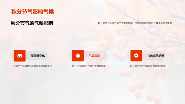 秋分节气对气候的影响