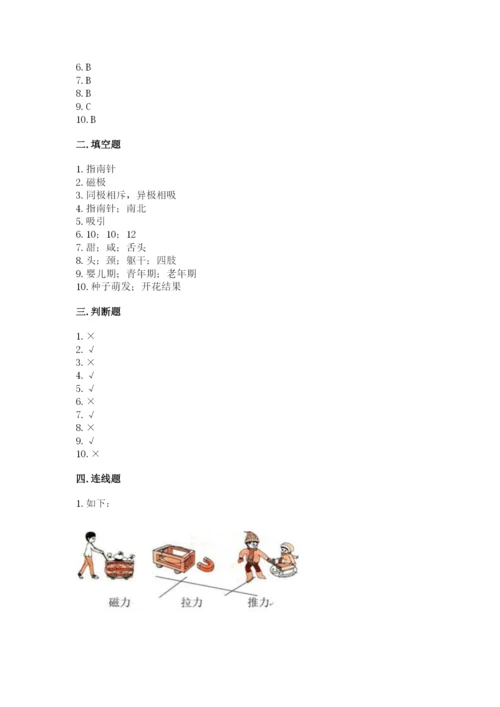 教科版二年级下册科学期末测试卷（突破训练）.docx