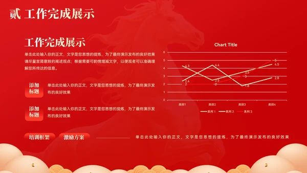 创意大气马年年终总结汇报模板