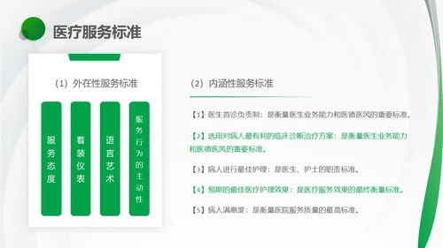 绿色简约风医护人员医疗质量与安全管理培训PPT