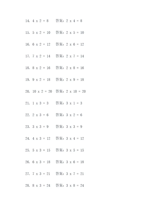 乘法交换律60计算题