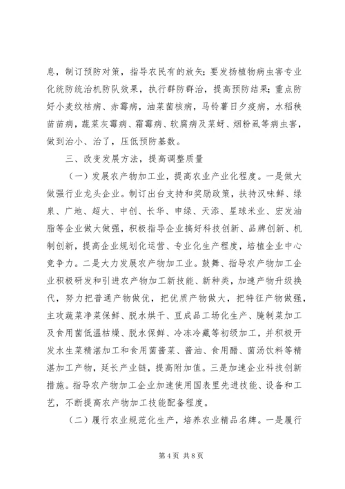 农业春播春调意见.docx
