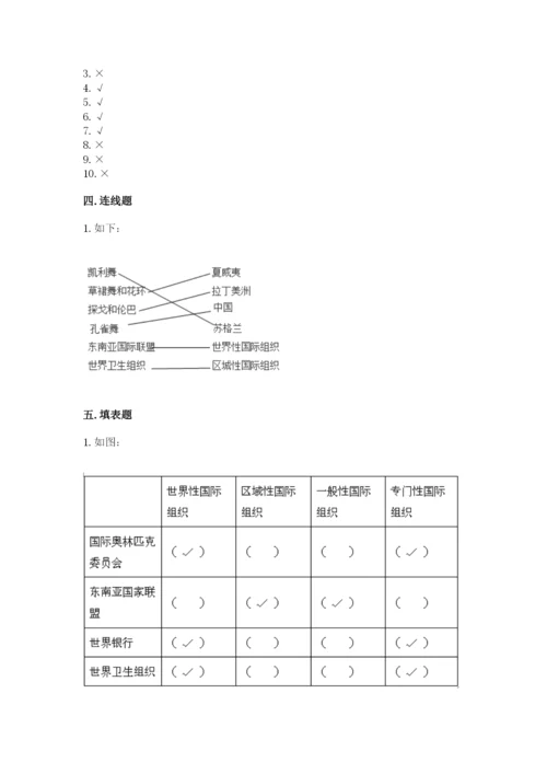 部编版六年级下册道德与法治期末测试卷附答案（考试直接用）.docx