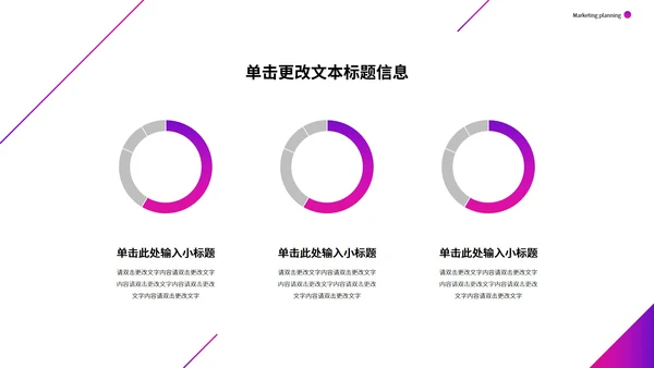 紫色简约商用营销策划模版PPT模板