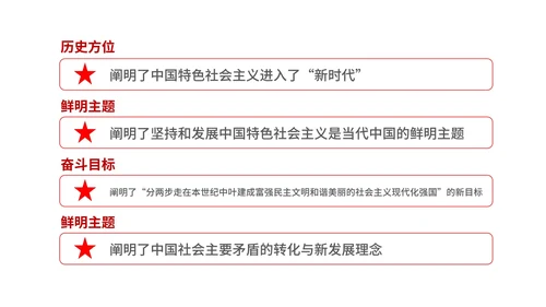 红色党政风新时代中国PPT模板