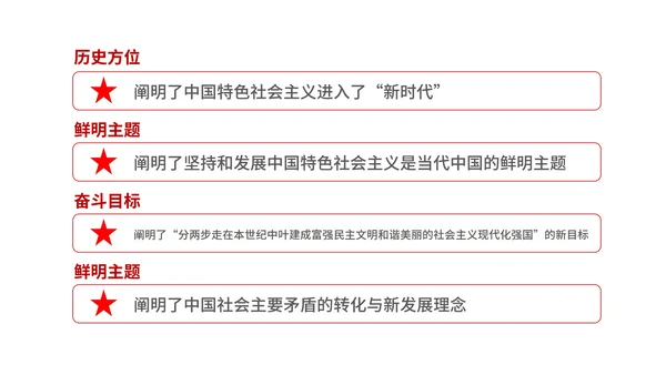 红色党政风新时代中国PPT模板