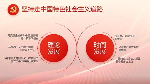 红色大气开学入党誓词动态PPT