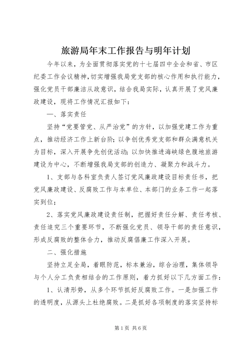 旅游局年末工作报告与明年计划.docx