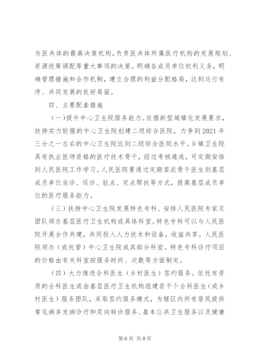 医院医共体实施方案.docx