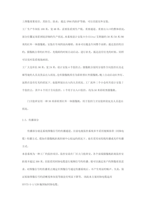 大型工厂厂区监控系统设计方案.docx