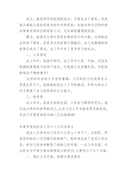 年度考核表医务人员个人工作总结.docx