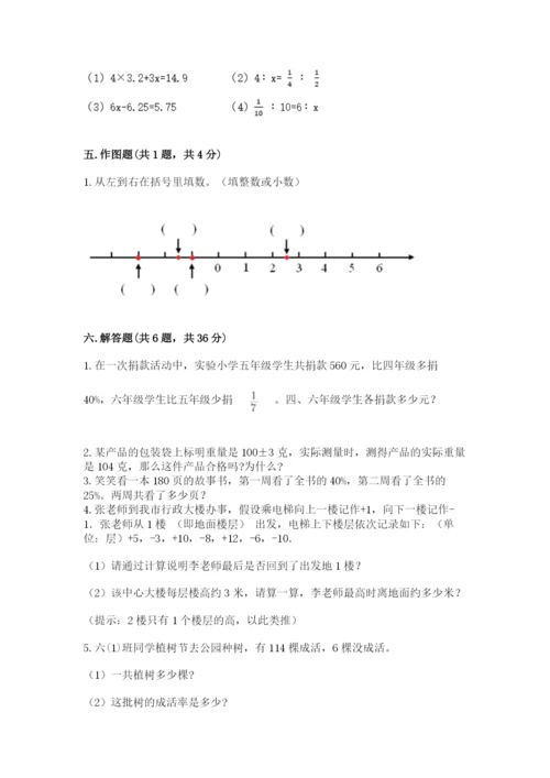 天津市津南区六年级下册数学期末测试卷推荐.docx