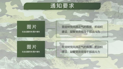 迷彩风退伍老兵拥军计划动态PPT模板