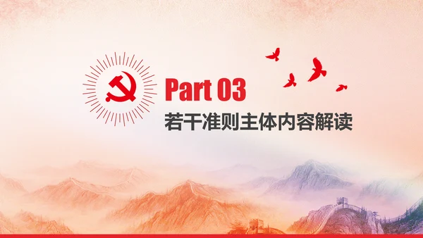 党内政治生活的若干准则党政大气党课PPT